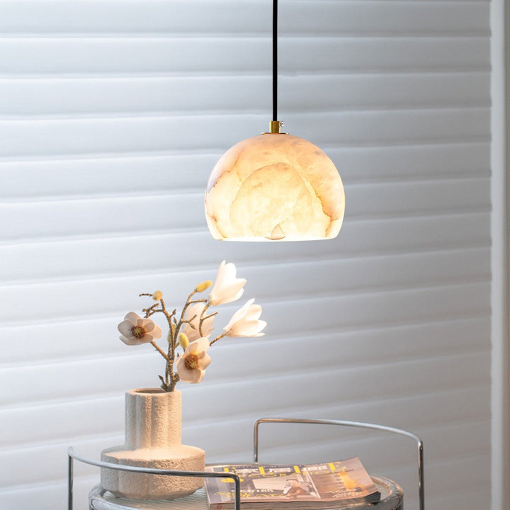 Petal Alabaster Dome Staircase Chandelier - Vakkerlight
