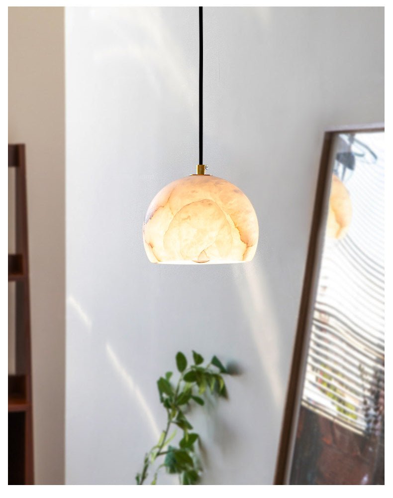 Petal Alabaster Dome Staircase Chandelier - Vakkerlight