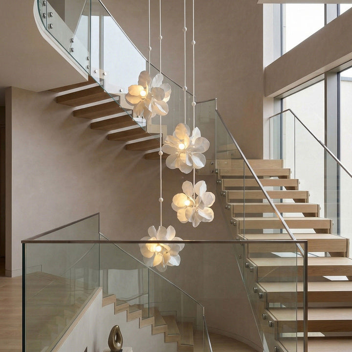 Petal Cascade Multi-Light Chandelier - Vakkerlight