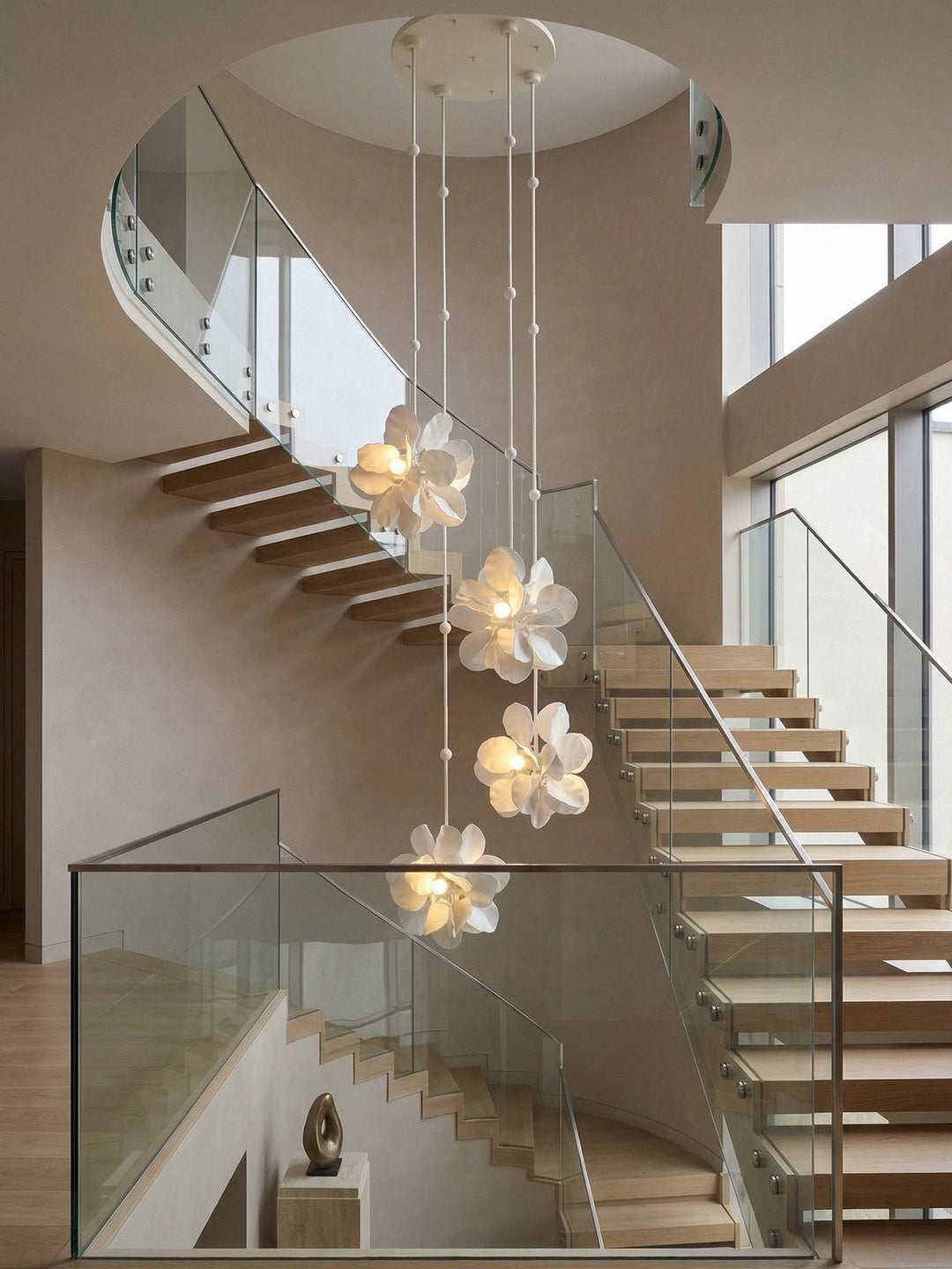 Petal Cascade Multi-Light Chandelier - Vakkerlight