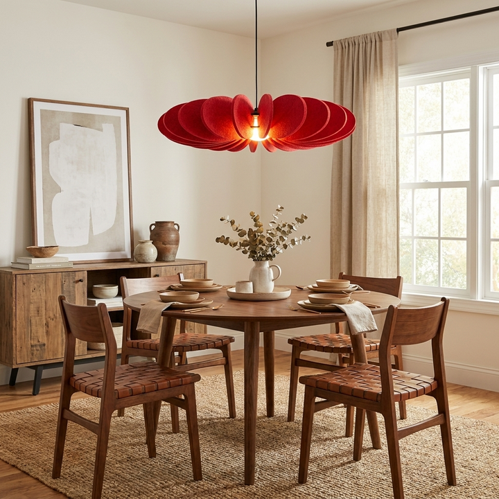 Petal Disc Acoustic Felt Pendant Lamp