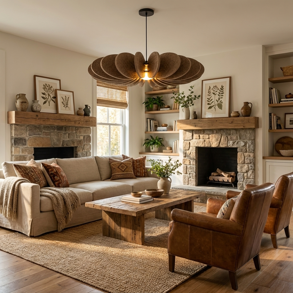 Petal Disc Acoustic Felt Pendant Lamp