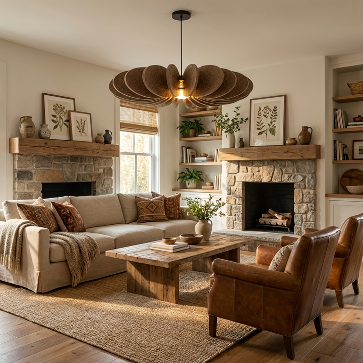 Petal Disc Acoustic Felt Pendant Lamp