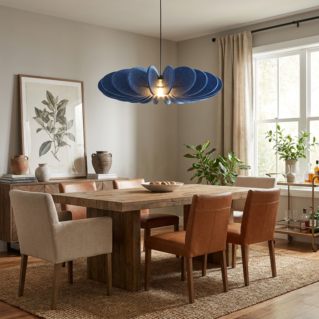 Petal Disc Acoustic Felt Pendant Lamp