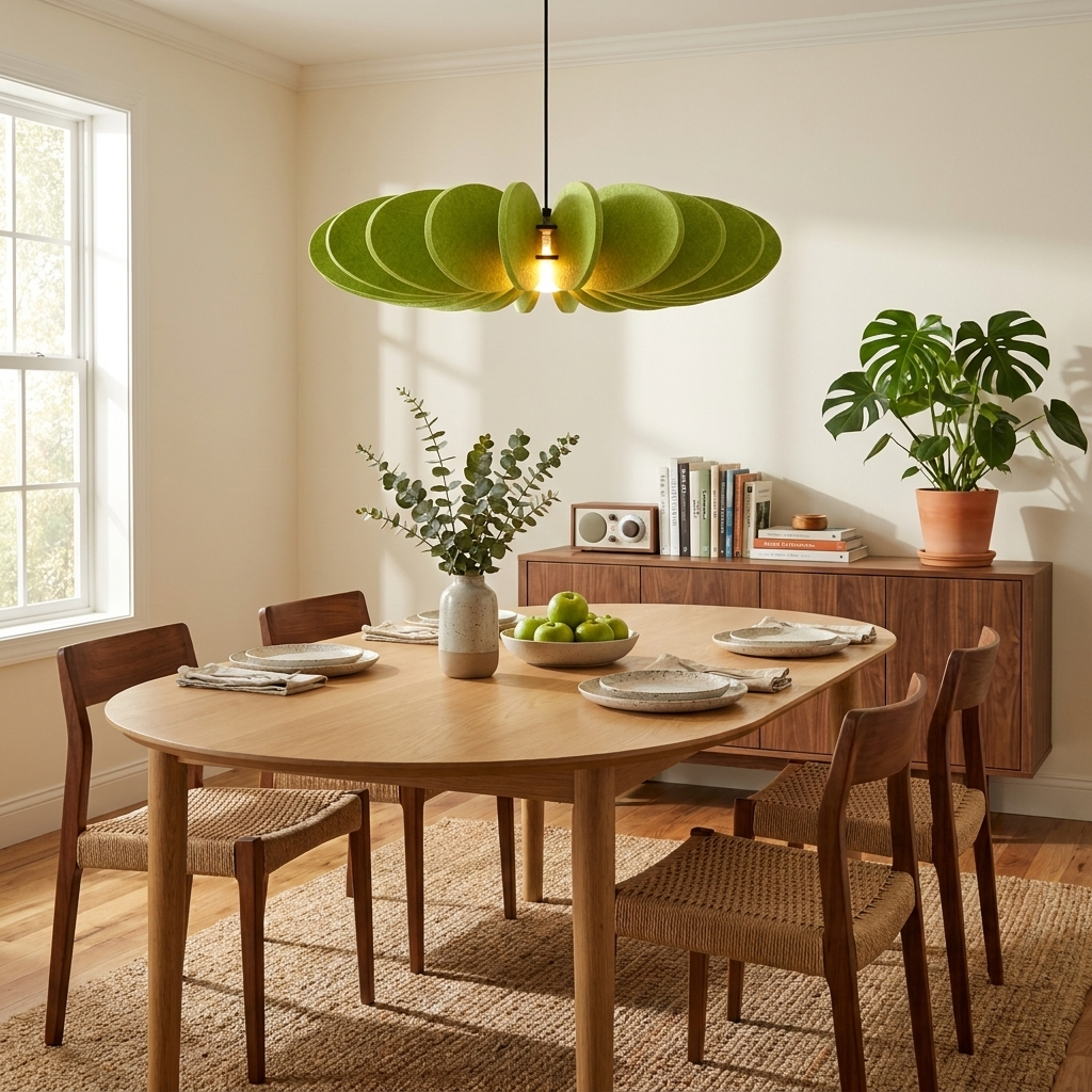 Petal Disc Acoustic Felt Pendant Lamp
