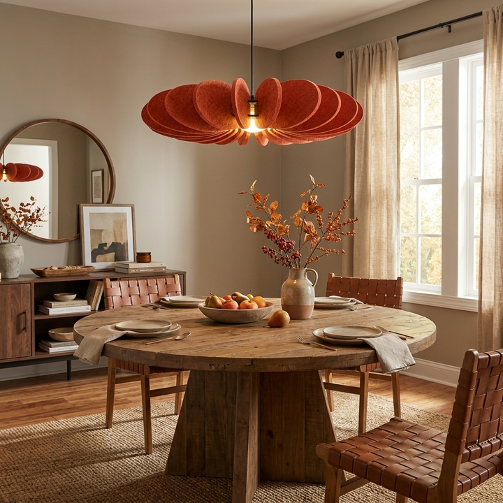 Petal Disc Acoustic Felt Pendant Lamp