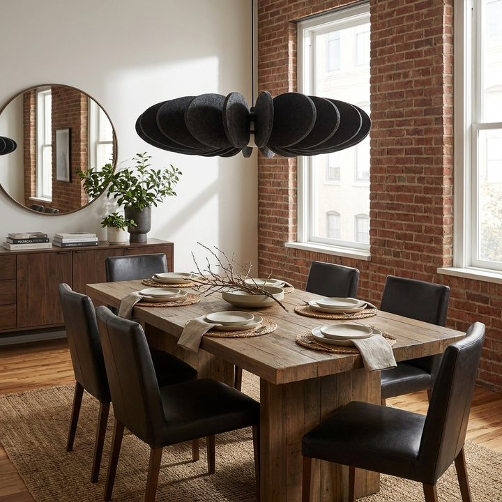 Petal Disc Acoustic Felt Pendant Lamp