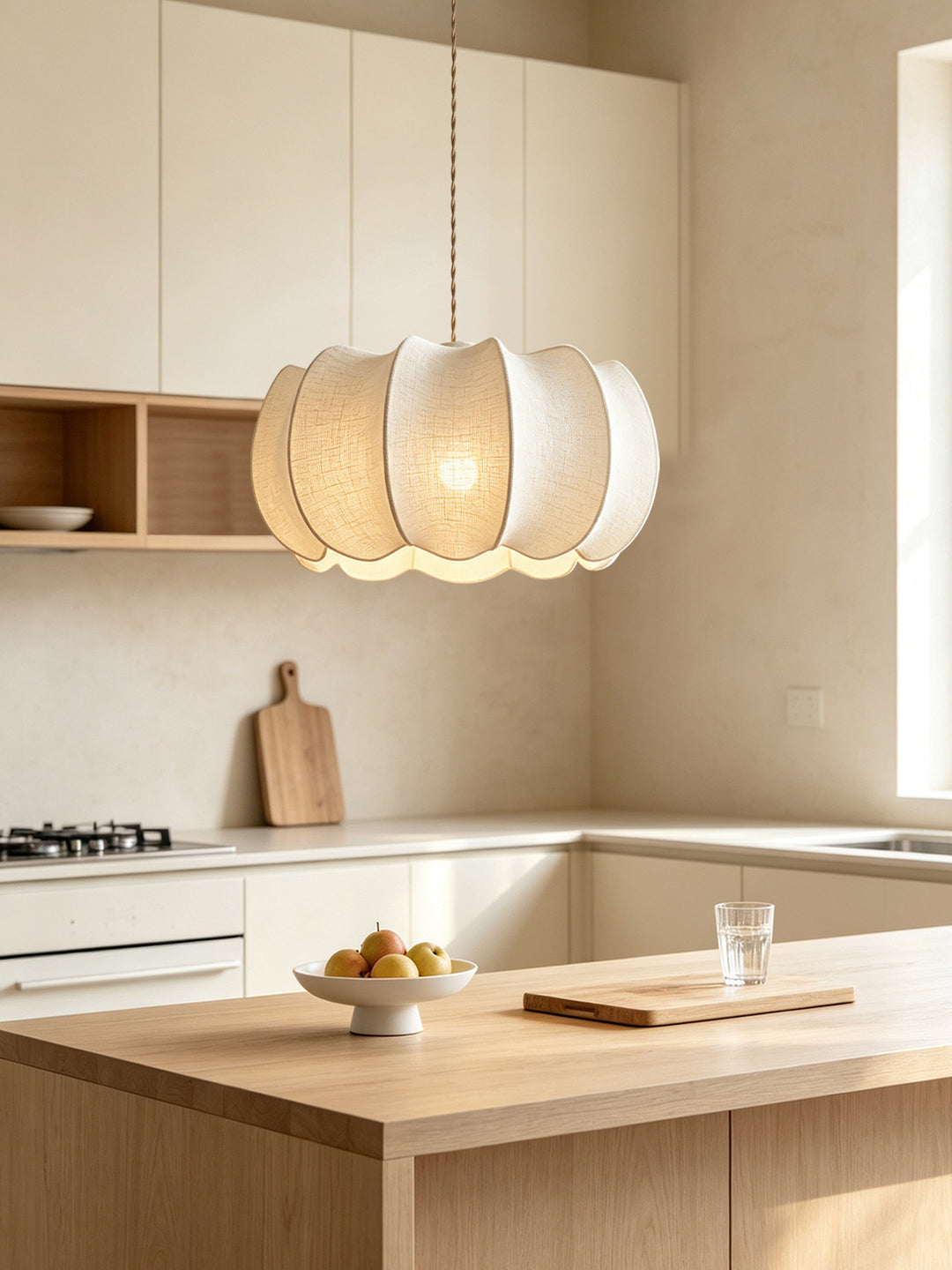 Petal Fabric Lantern Pendant Light