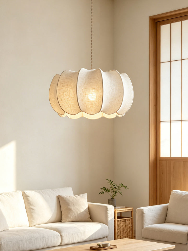 Petal Fabric Lantern Pendant Light