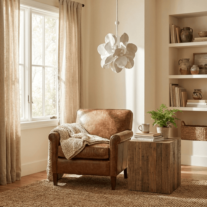 Petal Grove Plaster Chandelier - Vakkerlight