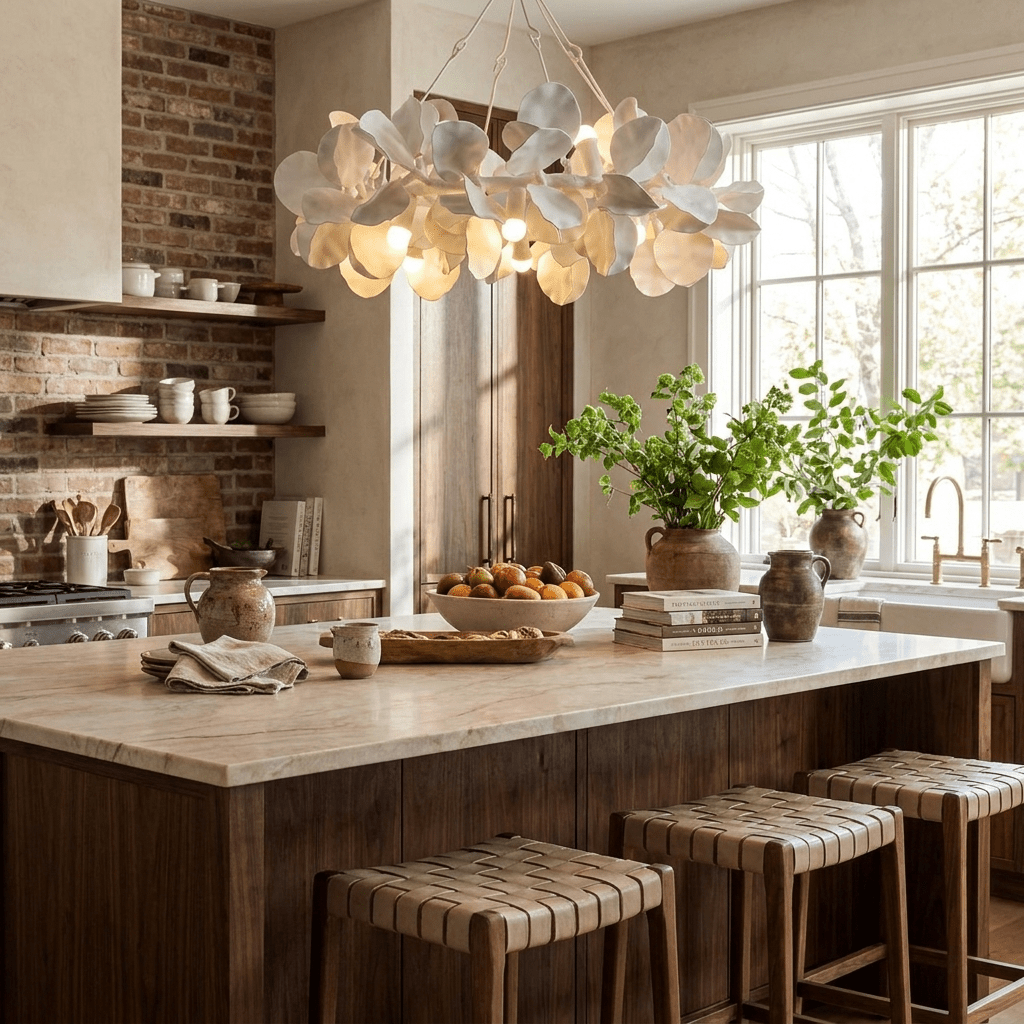Petal Grove Plaster Chandelier - Vakkerlight