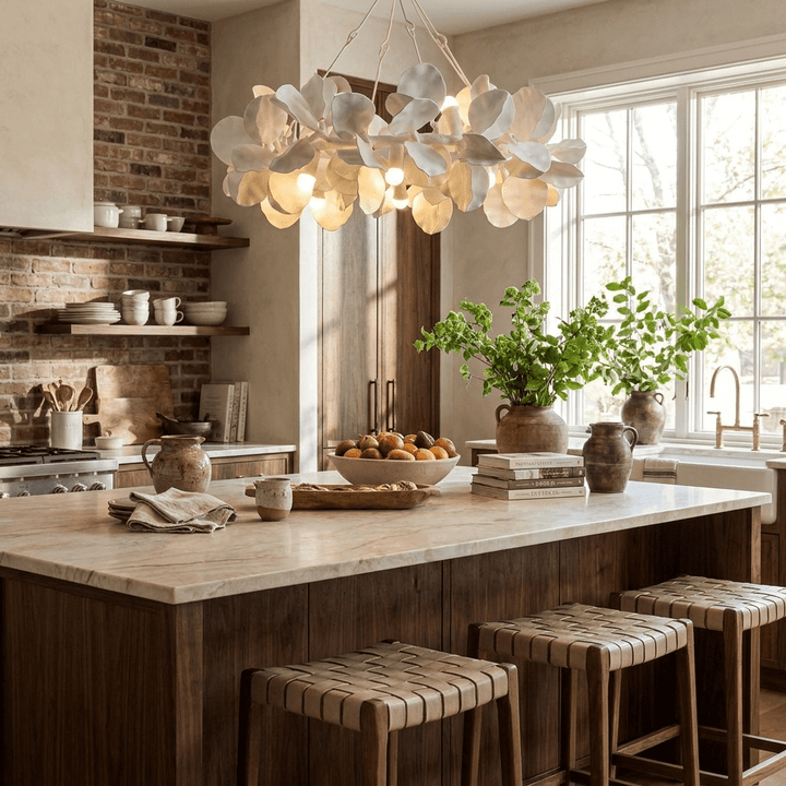 Petal Grove Plaster Chandelier - Vakkerlight