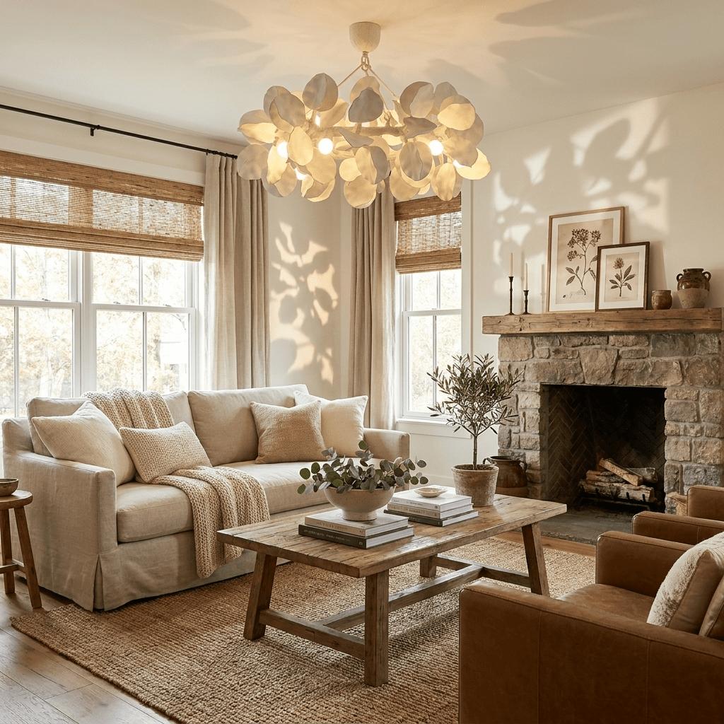 Petal Grove Plaster Chandelier - Vakkerlight