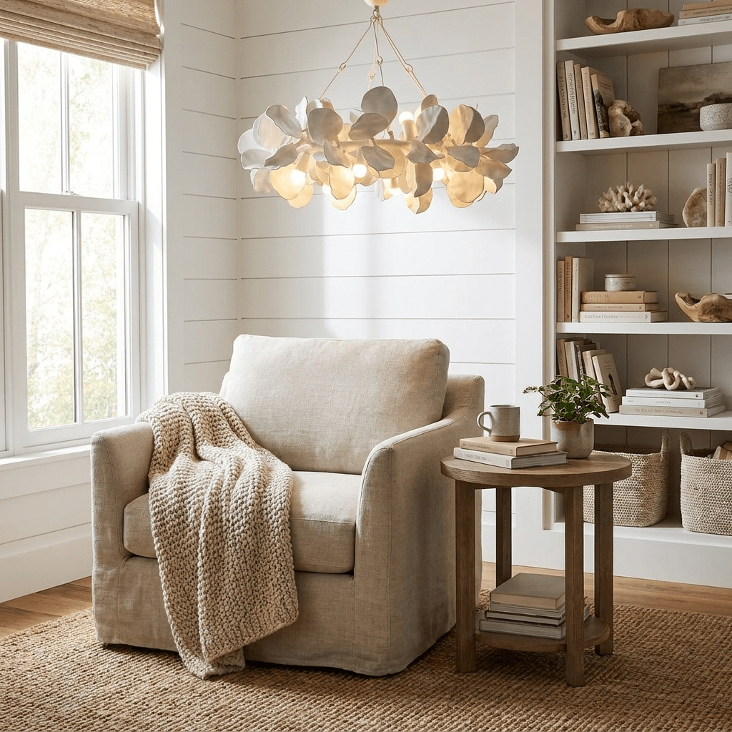 Petal Grove Plaster Chandelier - Vakkerlight