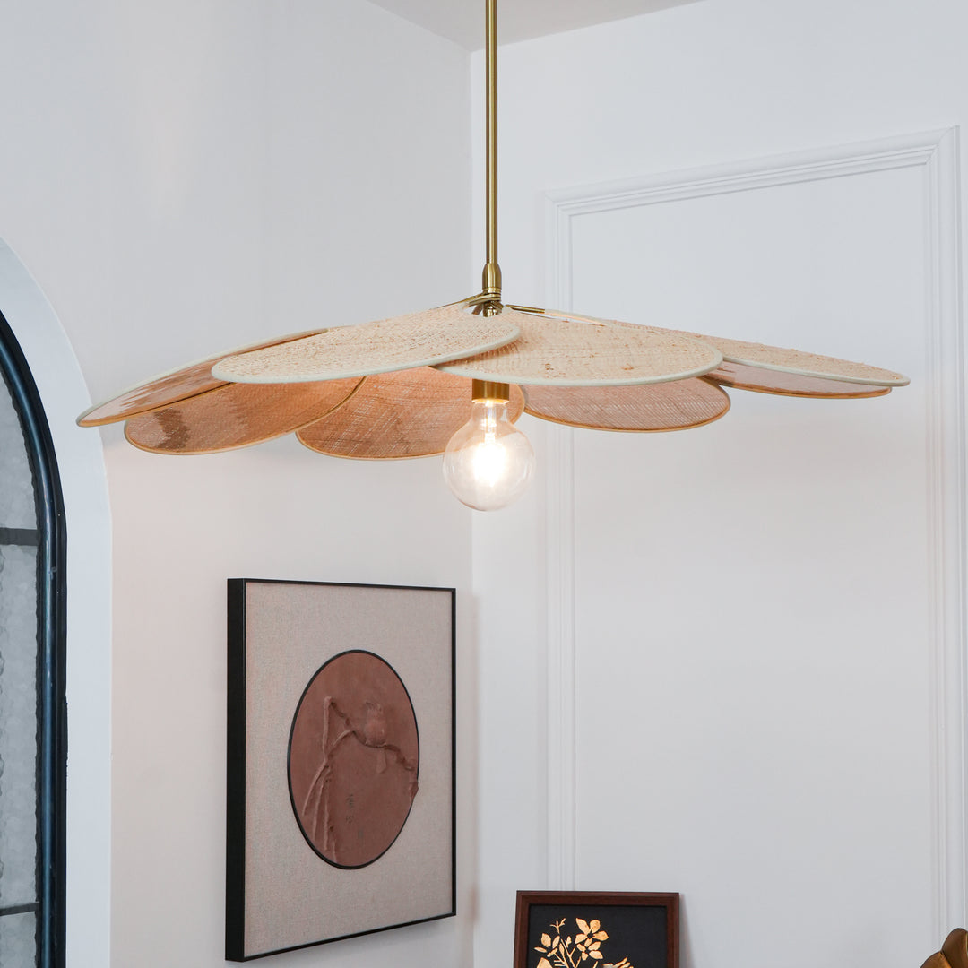 Petals Bloom Rattan Pendant Lamp