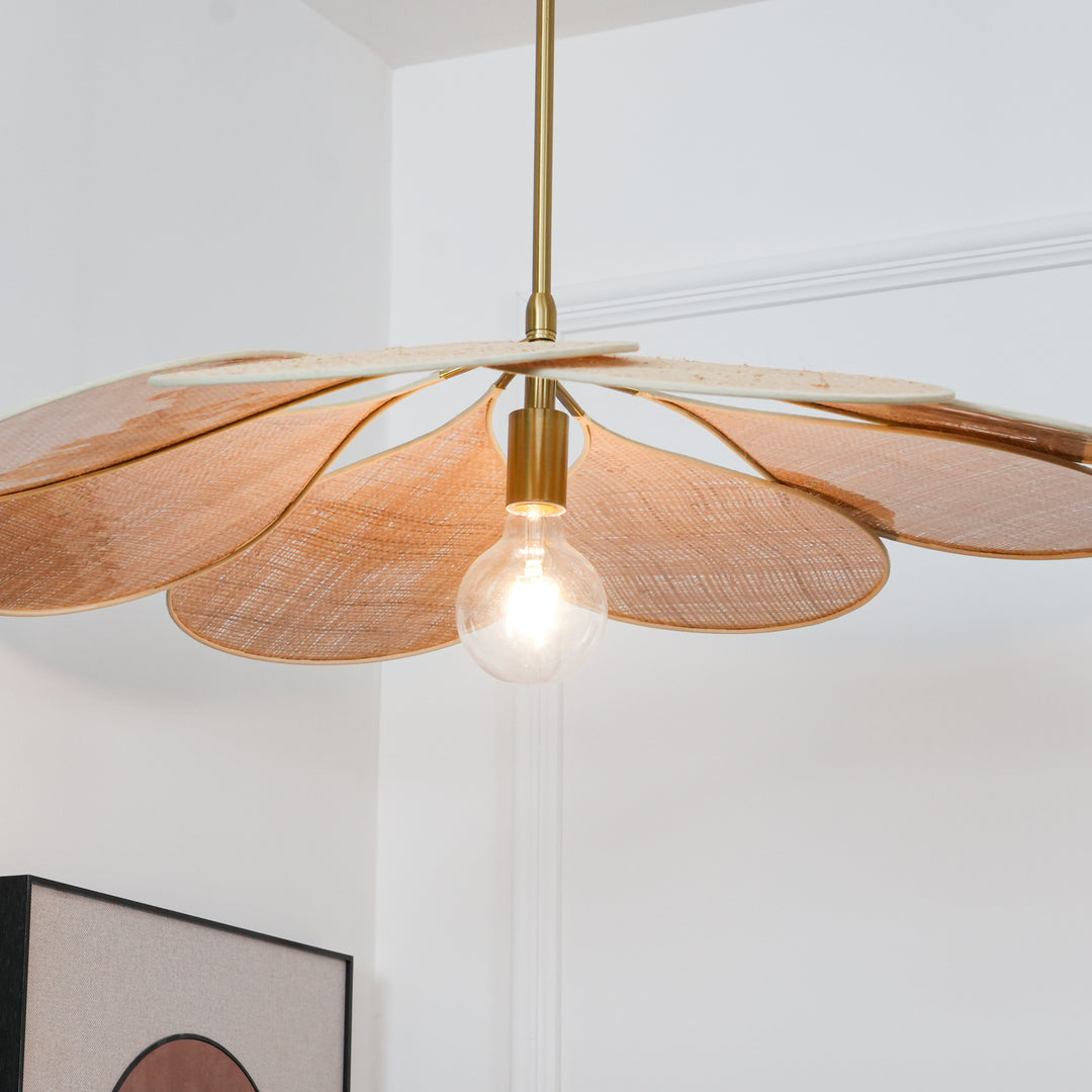 Petals Bloom Rattan Pendant Lamp