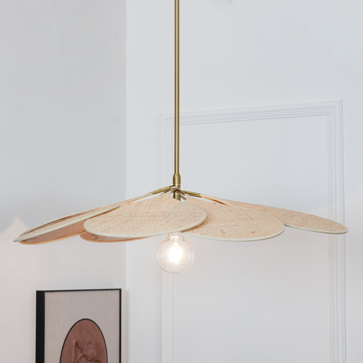 Petals Bloom Rattan Pendant Lamp