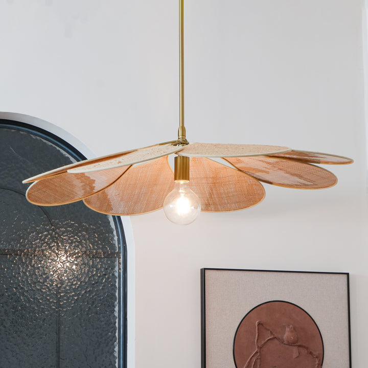 Petals Bloom Rattan Pendant Lamp