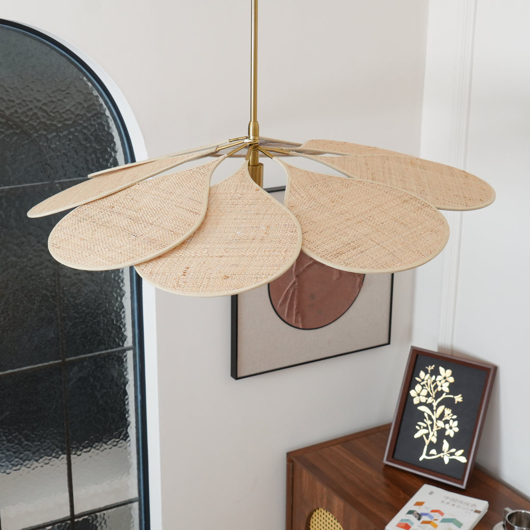 Petals Bloom Rattan Pendant Lamp