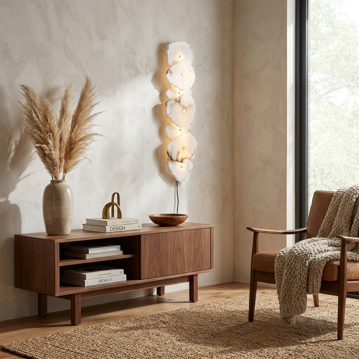 Petra Alabaster Plug-in Wall Lamp