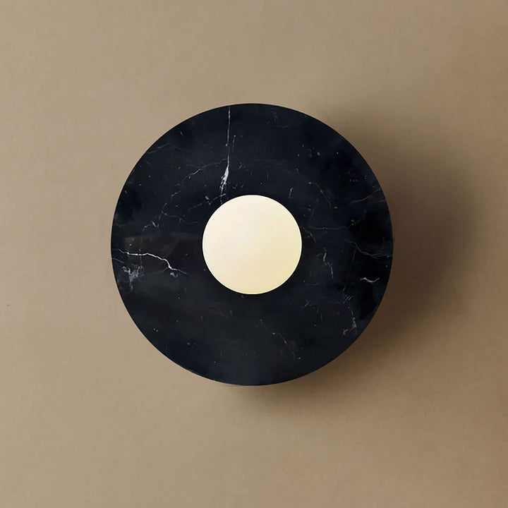 Pietraluna Round Stone Disc Wall Sconce