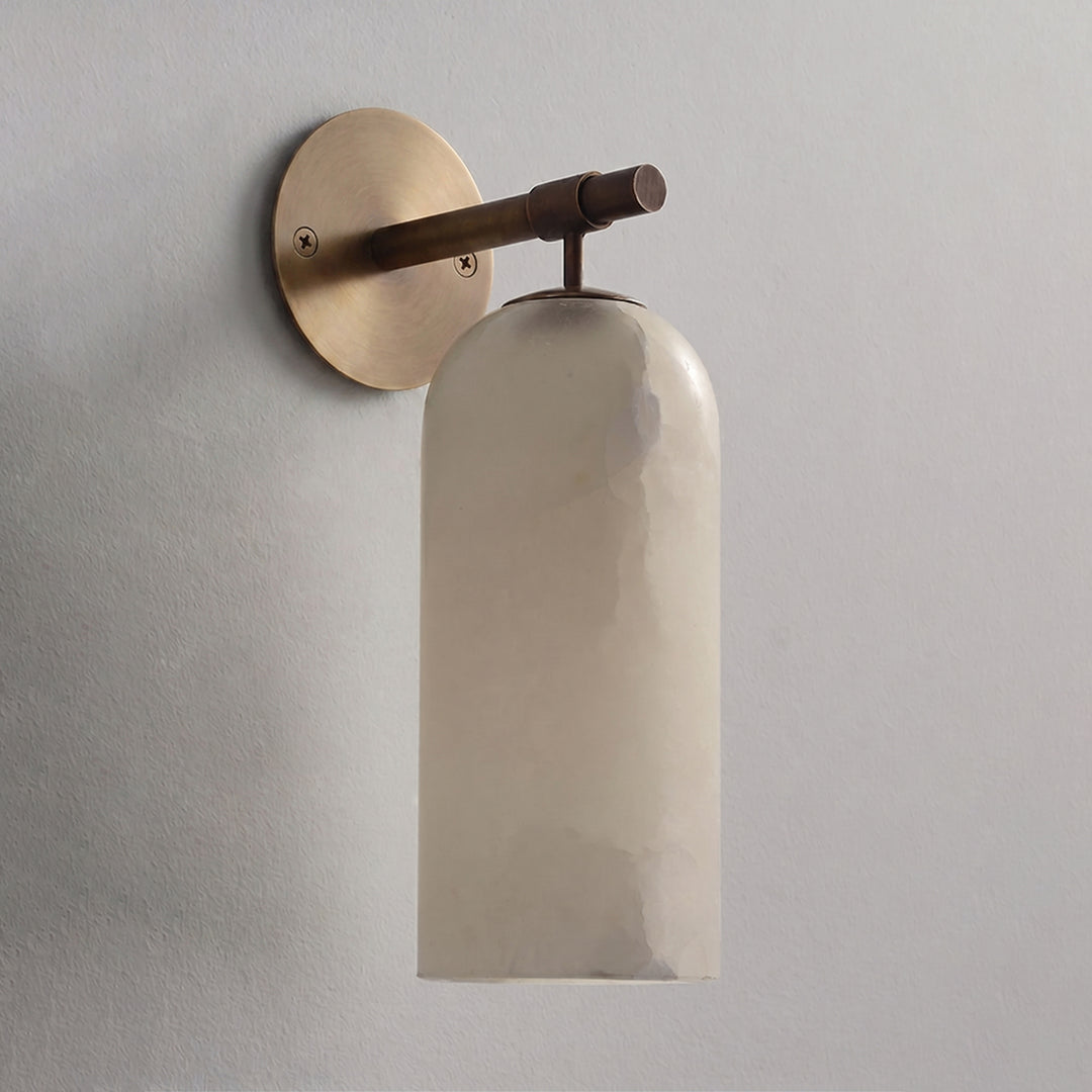 Pillar Alabaster Wall Sconce