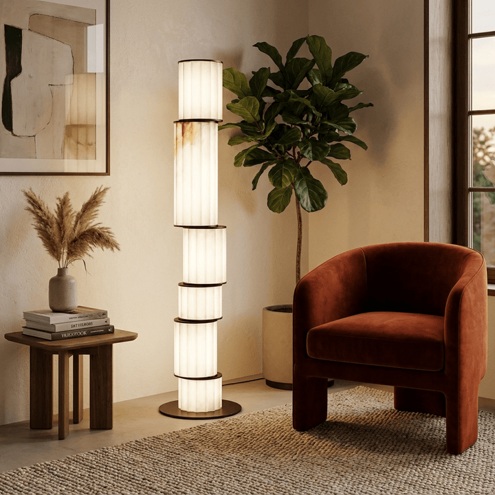 Pillar Alabaster Floor Lamp - Vakkerlight