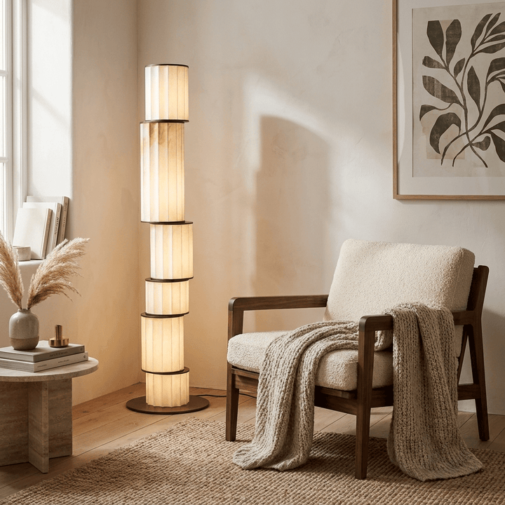 Pillar Alabaster Floor Lamp - Vakkerlight
