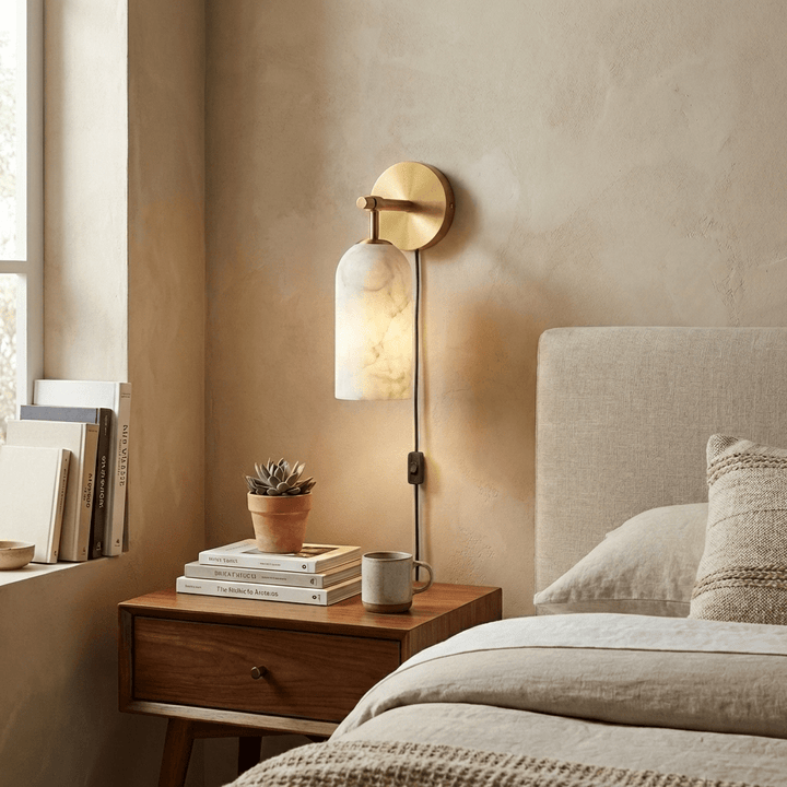 Pillar Alabaster Plug - in Wall Sconce - Vakkerlight