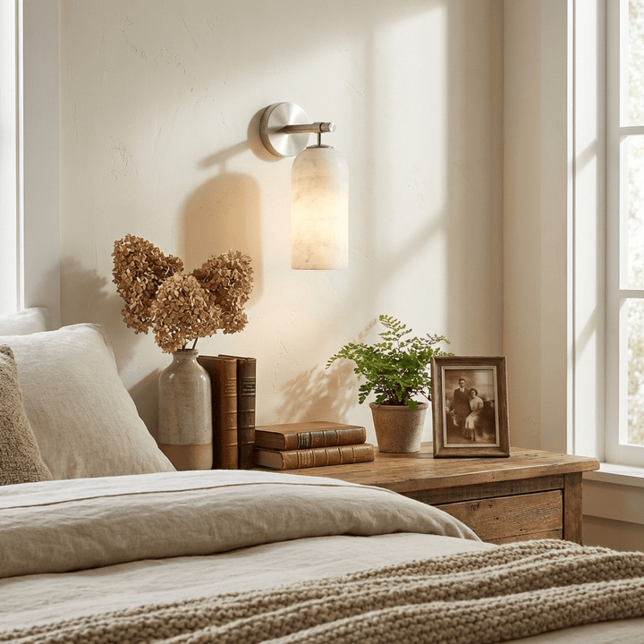 Pillar Alabaster Wall Sconce - Vakkerlight