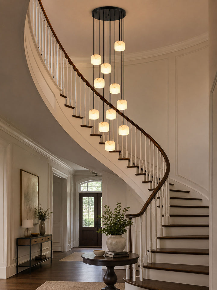 Pillow Alabaster Cluster Chandelier - Vakkerlight