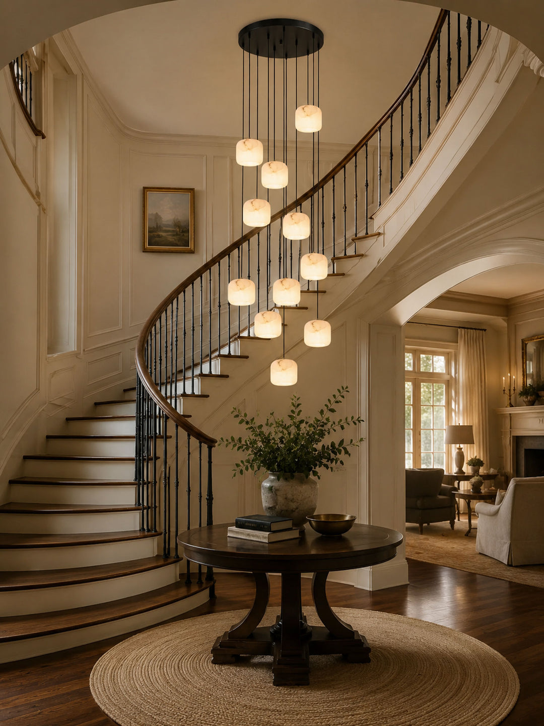 Pillow Alabaster Cluster Chandelier - Vakkerlight