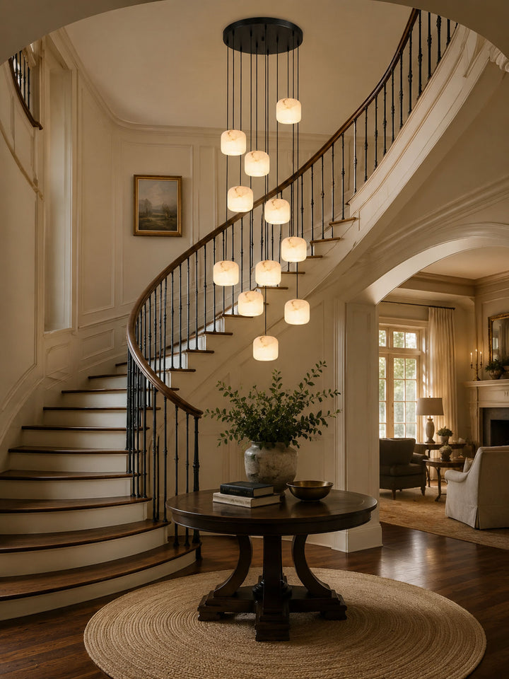 Pillow Alabaster Cluster Chandelier - Vakkerlight