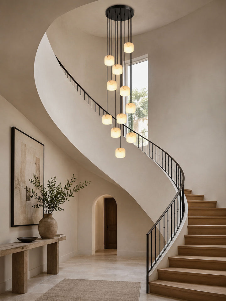 Pillow Alabaster Cluster Chandelier - Vakkerlight