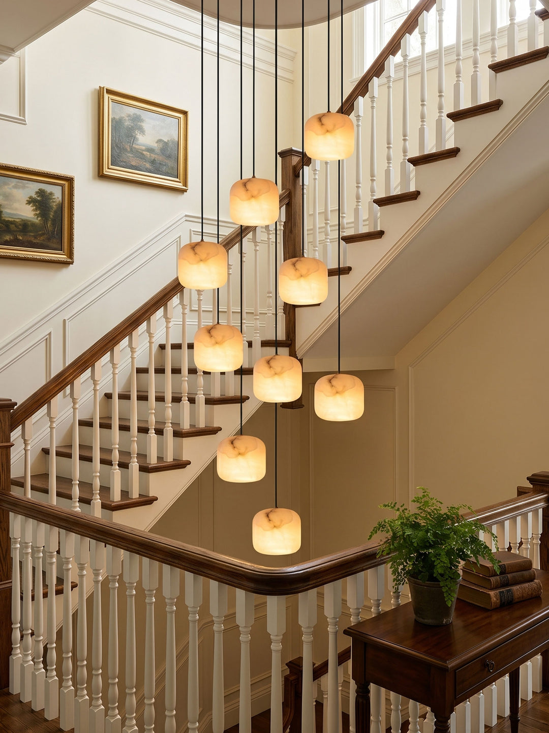 Pillow Alabaster Cluster Chandelier - Vakkerlight