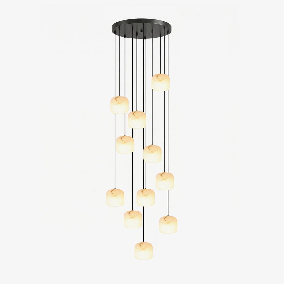 Pillow Alabaster Cluster Chandelier - Vakkerlight