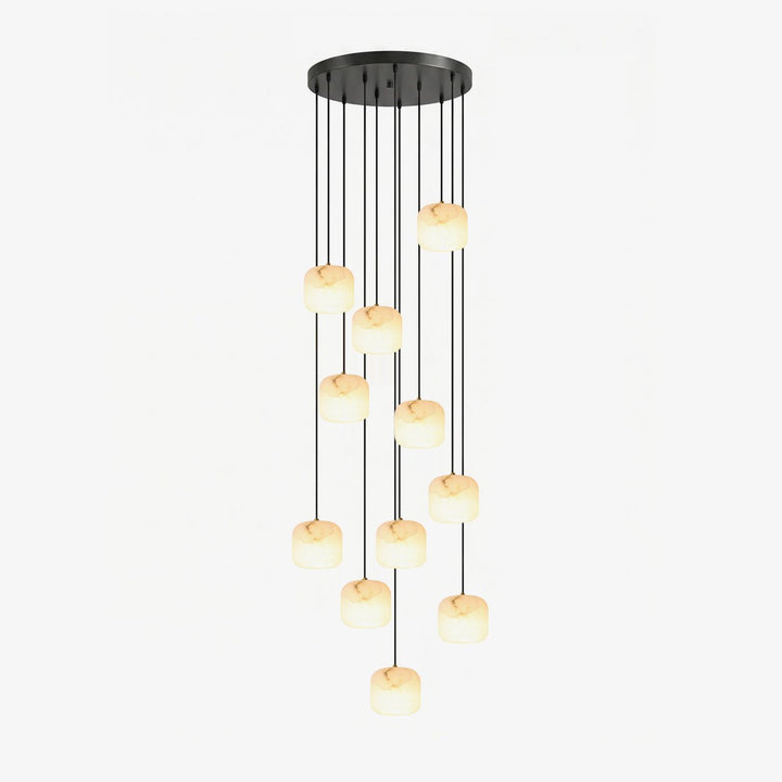 Pillow Alabaster Cluster Chandelier - Vakkerlight