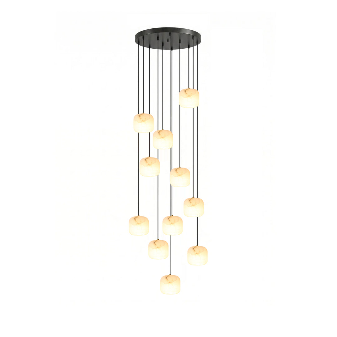 Pillow Alabaster Cluster Chandelier - Vakkerlight