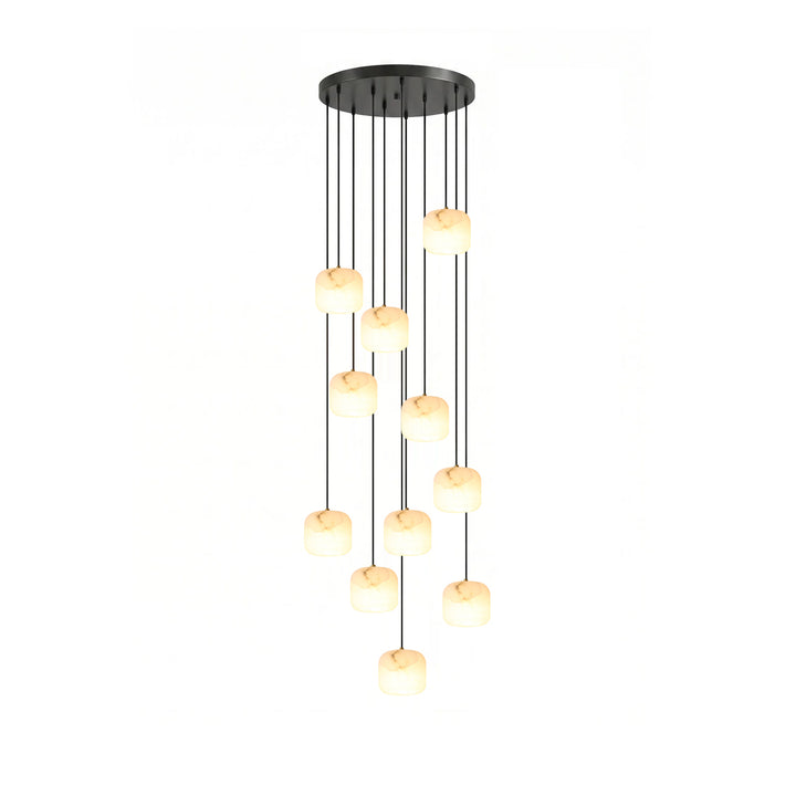 Pillow Alabaster Cluster Chandelier - Vakkerlight