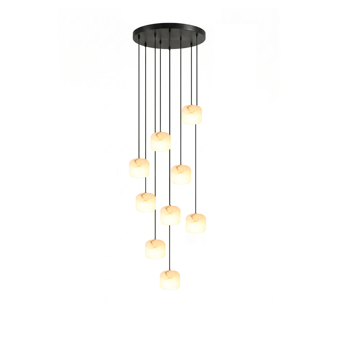Pillow Alabaster Cluster Chandelier - Vakkerlight