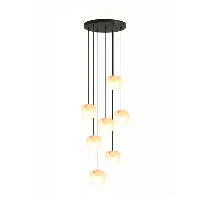 Pillow Alabaster Cluster Chandelier - Vakkerlight
