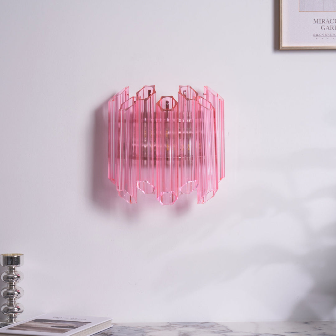 Pink Palermo Murano Wall Lamp - Vakkerlight