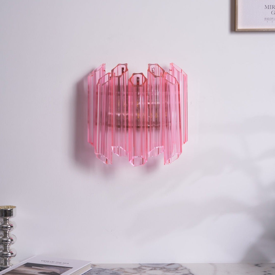 Pink Palermo Murano Wall Lamp - Vakkerlight