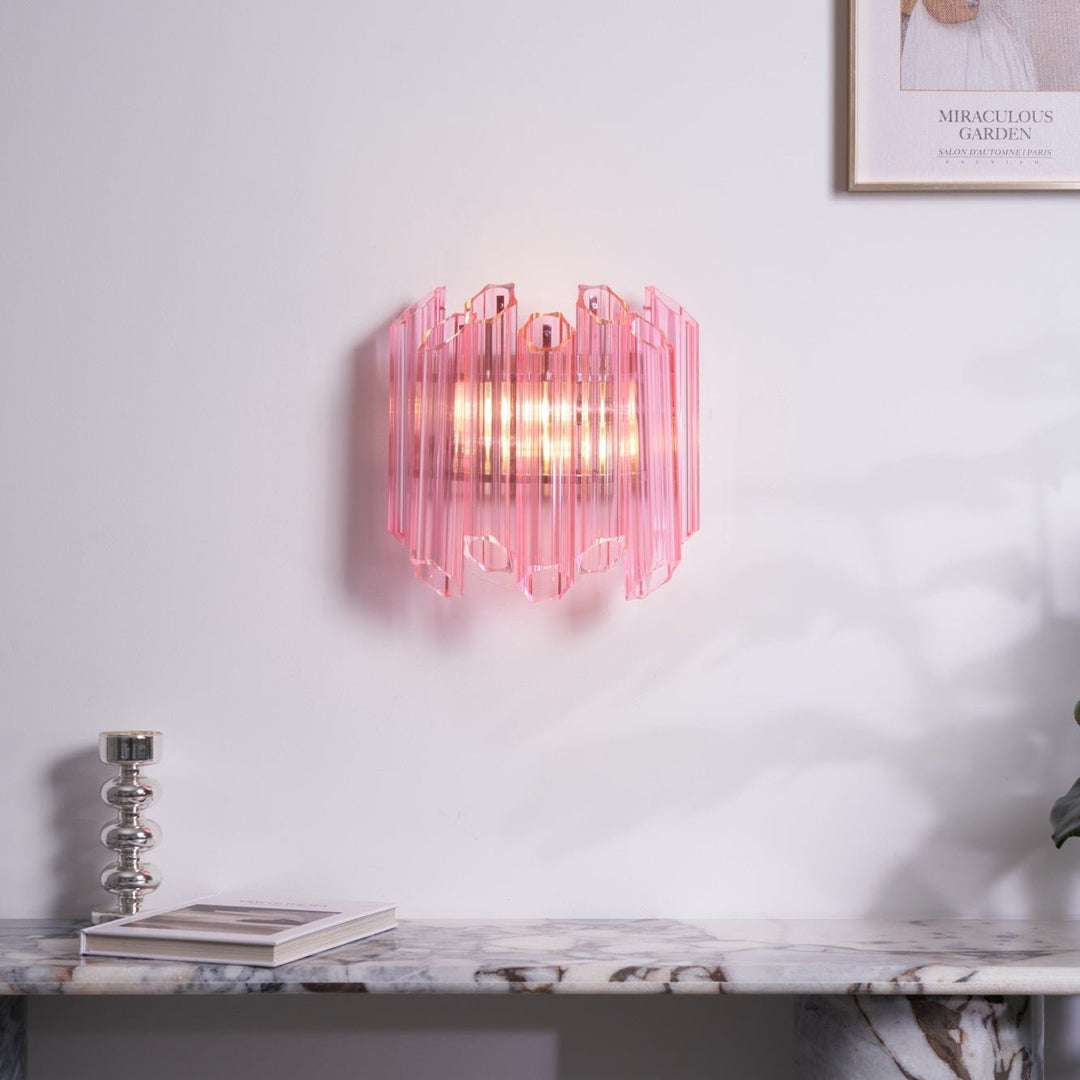 Pink Palermo Murano Wall Lamp - Vakkerlight
