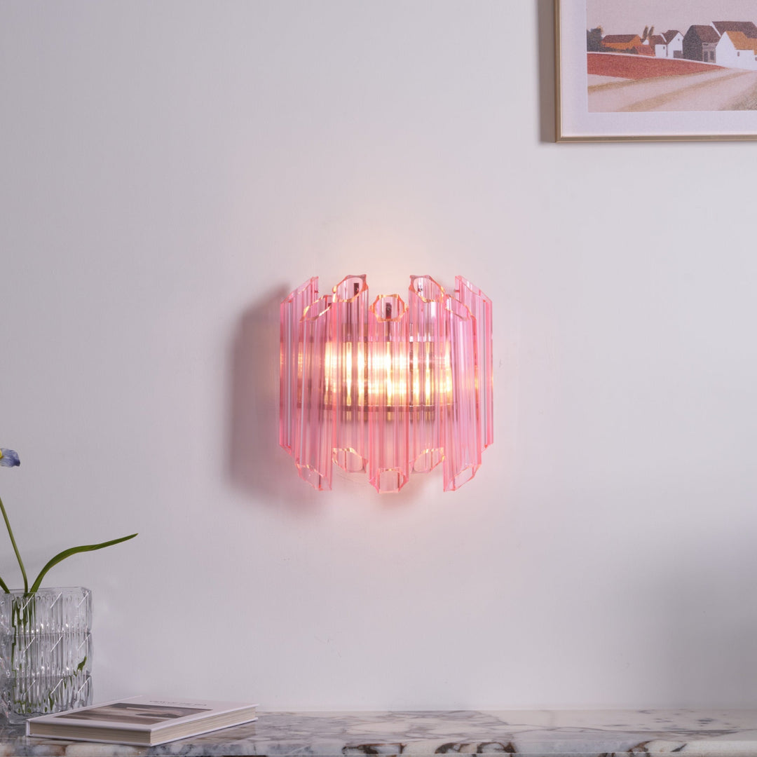 Pink Palermo Murano Wall Lamp - Vakkerlight