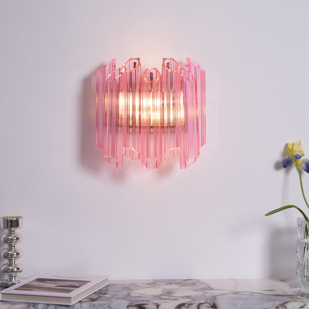 Pink Palermo Murano Wall Lamp - Vakkerlight