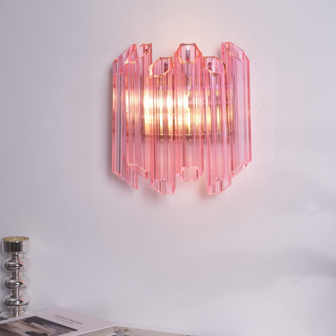 Pink Palermo Murano Wall Lamp - Vakkerlight