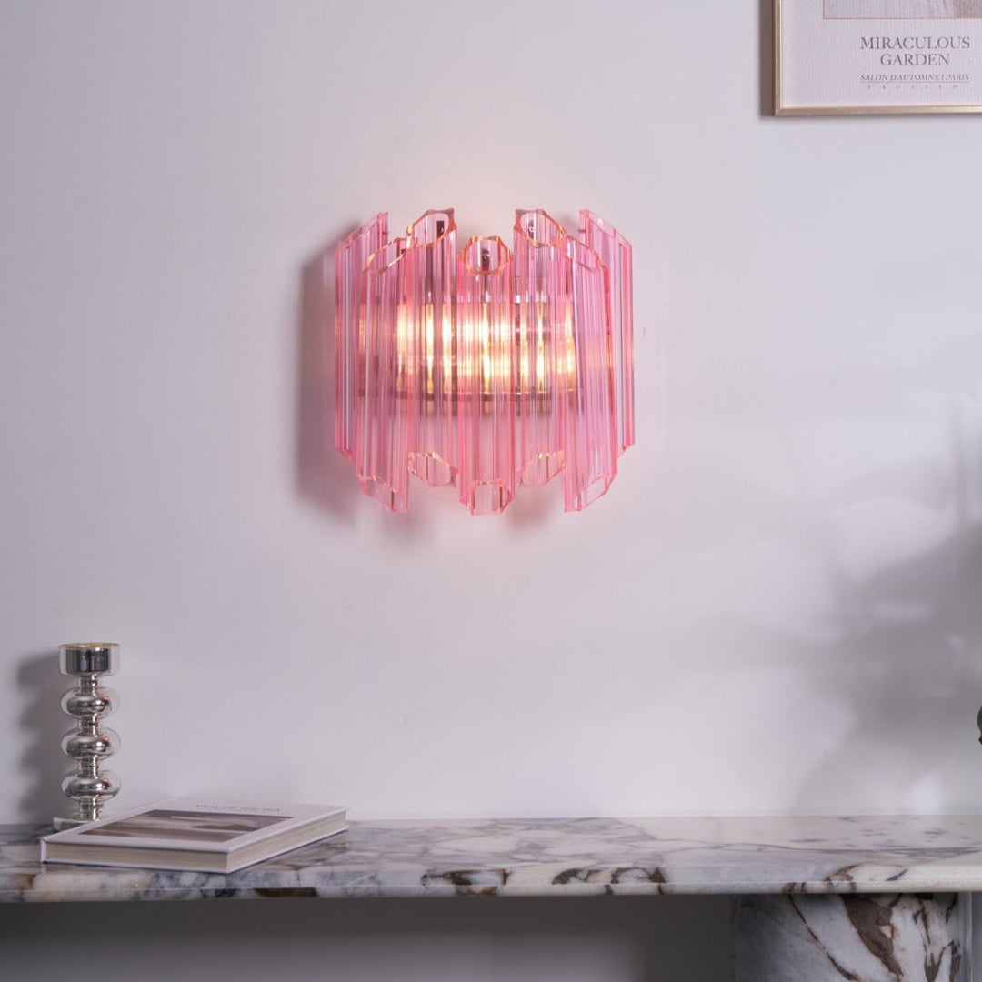 Pink Palermo Murano Wall Lamp - Vakkerlight