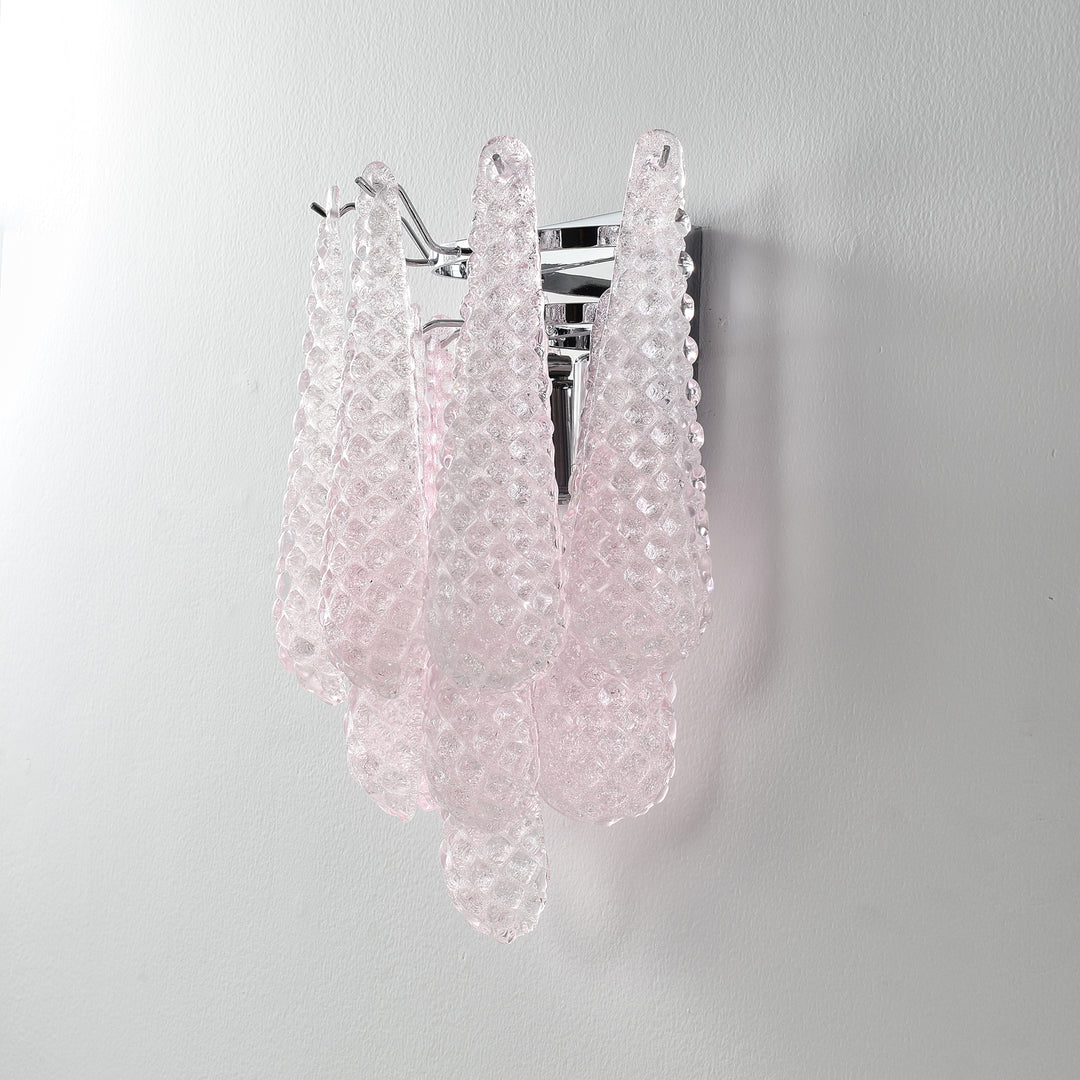 Pink Waffle Wall Sconce - Vakkerlight