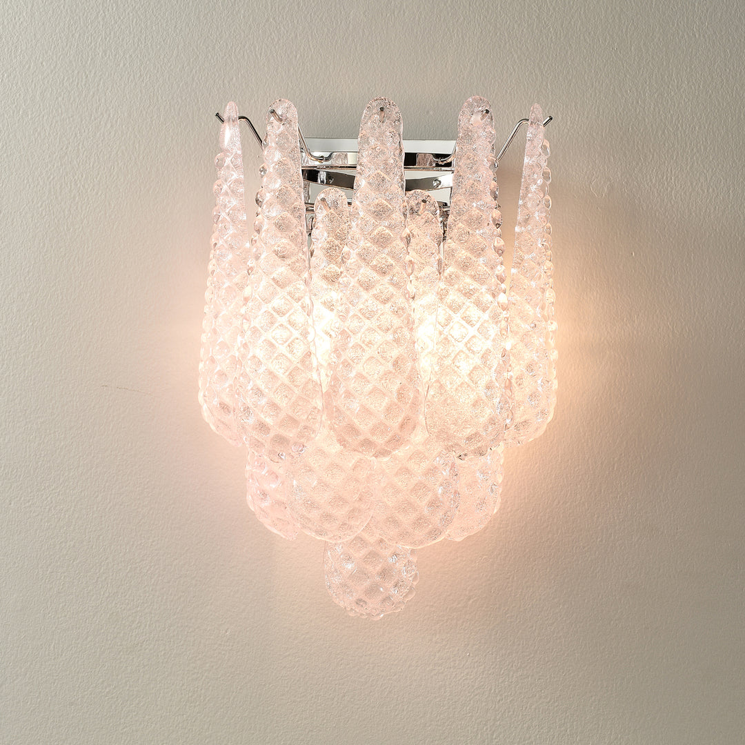 Pink Waffle Wall Sconce - Vakkerlight